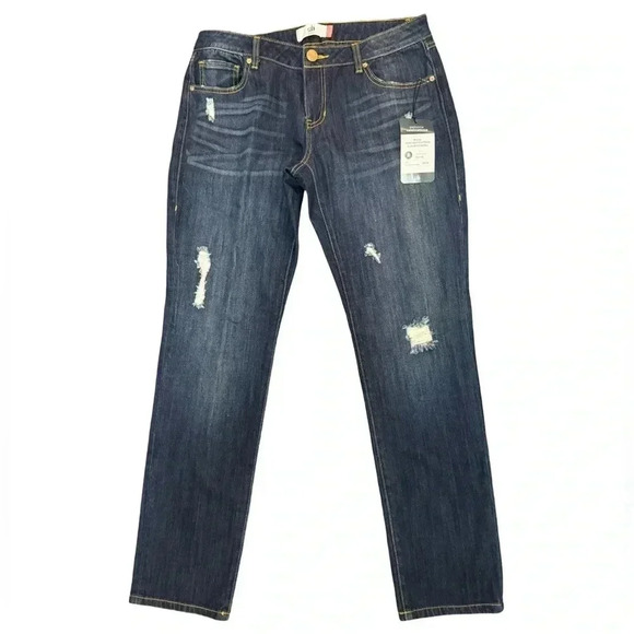 Cabi Distressed Slim Boyfriend Jeans size 8 - Picture 1 of 3